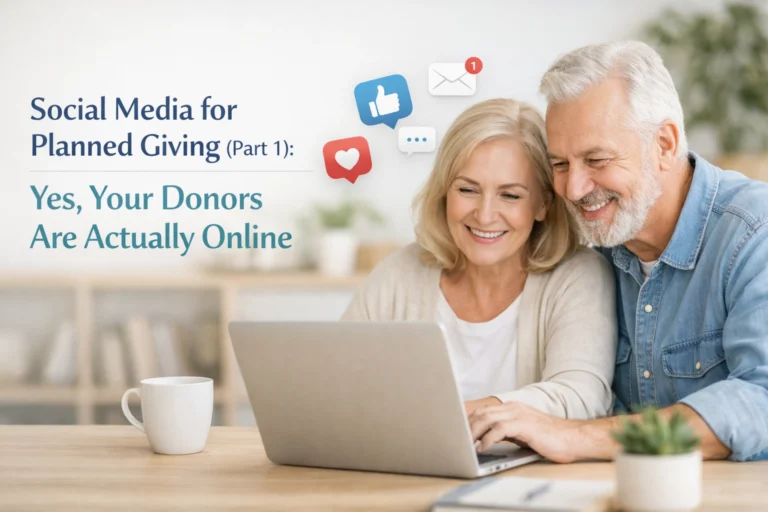 Social Media for Planned Giving (Part 1): Yes, Your Donors Are Actually Online